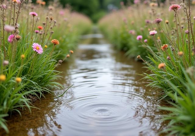 System retencji wody w ekologicznym ogrodzie